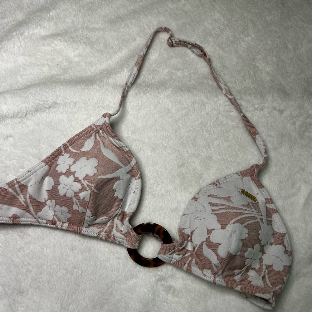 Roxy floral pink bikini top - Picture 2 of 6